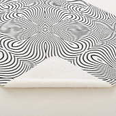 Abstract pattern of wavy stripes or rippled 3D rel シェルパブランケット (3/4)
