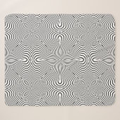 Abstract pattern of wavy stripes or rippled 3D rel シェルパブランケット (正面(横))