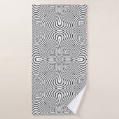 Abstract pattern of wavy stripes or rippled 3D rel バスタオル (バスタオル)