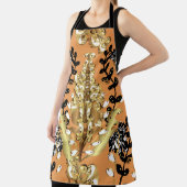 abstract pattern on orange yellow background with エプロン (インサイチュ)