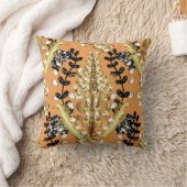abstract pattern on orange yellow background with クッション (ブランケット)