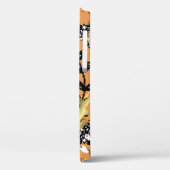 abstract pattern on orange yellow background with  Case-Mate iPhoneケース (裏面 / 左)