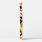abstract pattern on orange yellow background with  Case-Mate iPhoneケース (裏面 / 右)