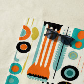 Abstract Pattern RETRO Mid Century Modern Name ビーチタオル (インサイチュ)