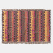 Abstract pattern seamless botanical 4 スローブランケット (正面)