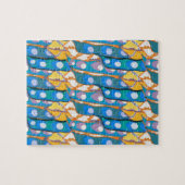 Abstract pattern seamless illustration 2 ジグソーパズル (横)