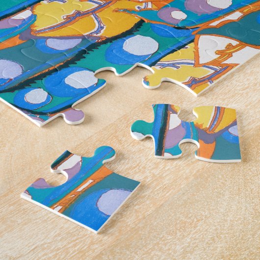 Abstract pattern seamless illustration 2 ジグソーパズル (側面)