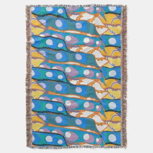 Abstract pattern seamless illustration 2 スローブランケット (正面縦)