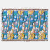 Abstract pattern seamless illustration 2 スローブランケット (正面)