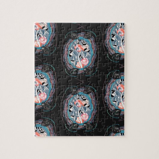 Abstract pattern , seamless illustration 7 ジグソーパズル (縦)