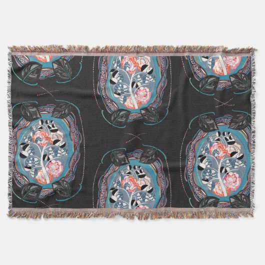 Abstract pattern , seamless illustration 7 スローブランケット (正面)