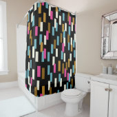 Abstract pattern with textured geometric shapes. a シャワーカーテン (インサイチュ)