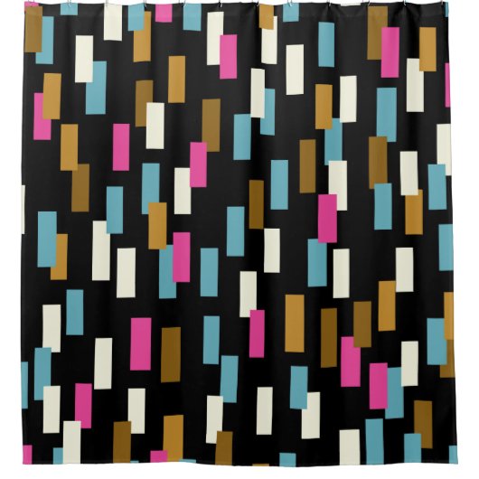 Abstract pattern with textured geometric shapes. a シャワーカーテン (正面)