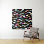 Abstract pattern with textured geometric shapes. a タペストリー (インサイチュ(横))