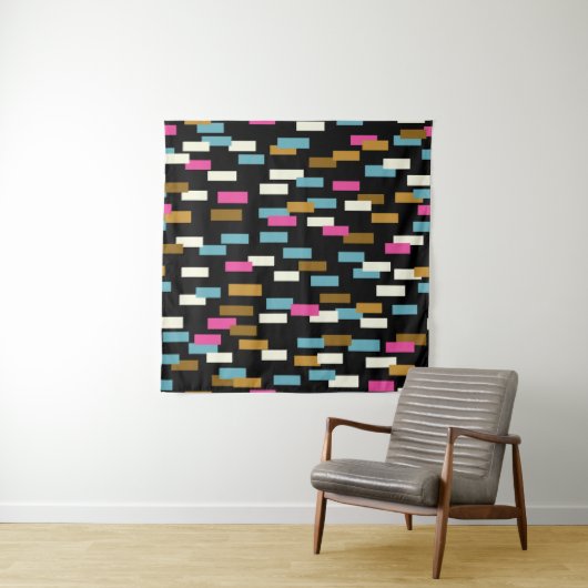 Abstract pattern with textured geometric shapes. a タペストリー (インサイチュ(横))