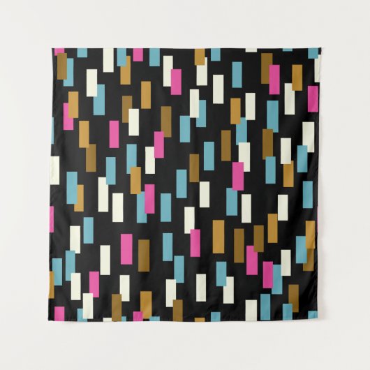 Abstract pattern with textured geometric shapes. a タペストリー (正面)