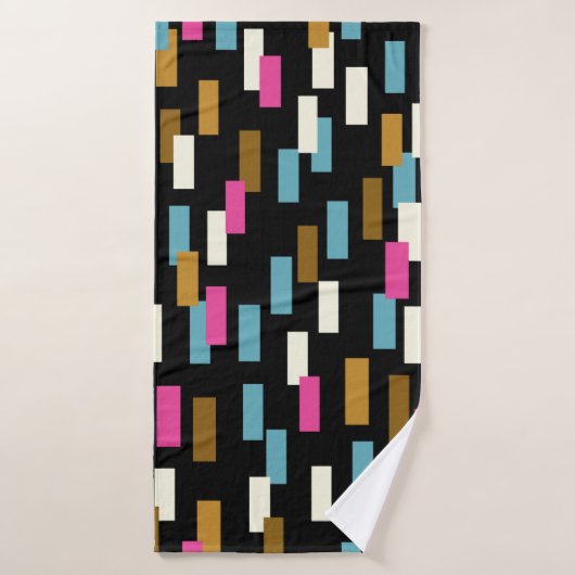 Abstract pattern with textured geometric shapes. a バスタオル (バスタオル)