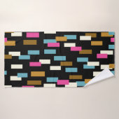 Abstract pattern with textured geometric shapes. a バスタオル (バスタオル)