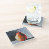 Abstract Pear ガラスコースター (アングル)