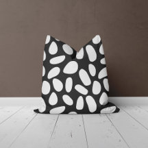 Abstract pebbles Throw Pillow