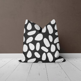 Abstract pebbles Throw Pillow クッション