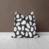 Abstract pebbles Throw Pillow クッション