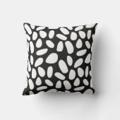 Abstract pebbles Throw Pillow クッション (裏面)