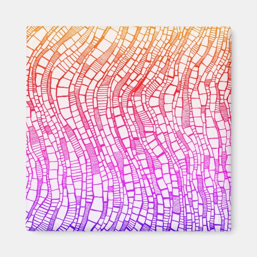 Abstract Pen & Ink Geometric Shapes マグネット (正面)