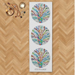 Abstract Personalized ヨガマット<br><div class="desc">This unique yoga mat is decorated with a rainbow-colored mosaic pattern and is easily customizable with your name or monogram.
Original Mosaic © Michele Davies.</div>