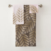 Abstract Pine Cones Of Copper And Platinum Pattern バスタオルセット (インサイチュ)