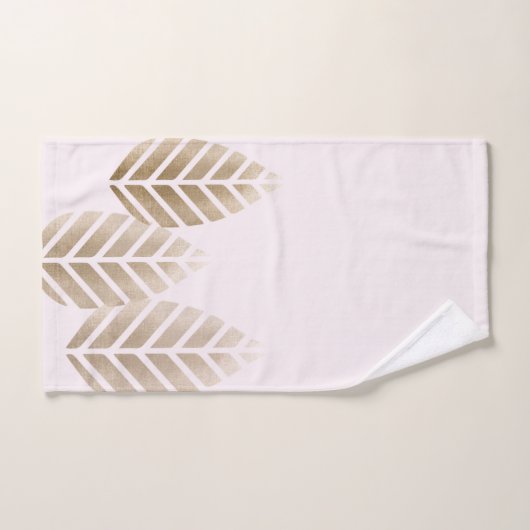 Abstract Pine Cones Of Copper And Platinum Pattern バスタオルセット (ハンドタオル)