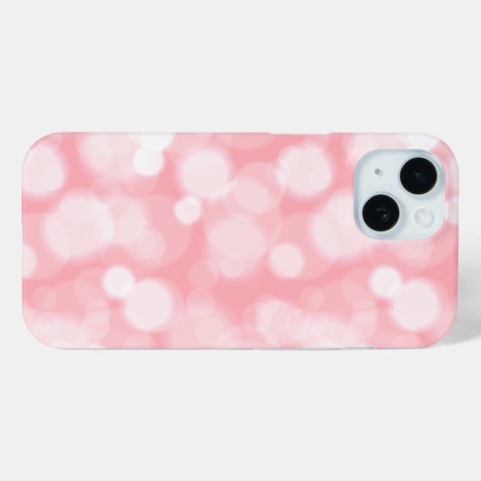 Abstract Pink Bokeh Fairy Light Phone Case Case-Mate iPhoneケース (裏面 (横))
