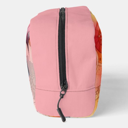 Abstract Pink Colorful Geometric Design ドップキット (右)