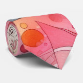 Abstract Pink Colorful Geometric Design ネクタイ (ロール)