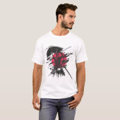 Abstract Pink Elephant Graphic T-Shirt | Modern Gr Tシャツ (正面フル)