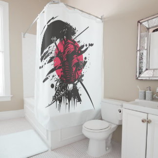 Abstract Pink Elephant Shower Curtain | Modern Bla シャワーカーテン