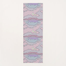 🌸 Abstract Pink & Purple Yoga Mat ヨガマット