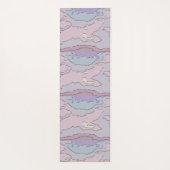 🌸 Abstract Pink & Purple Yoga Mat ヨガマット (裏面)