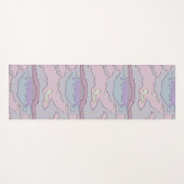 🌸 Abstract Pink & Purple Yoga Mat ヨガマット (正面(横))