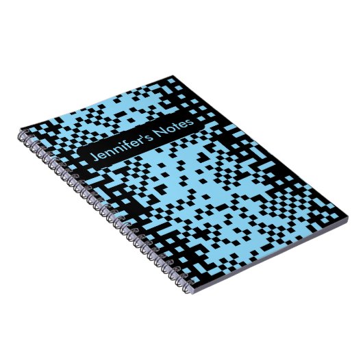 Abstract Pixel Effect Pattern Notebook ノートブック (右側)