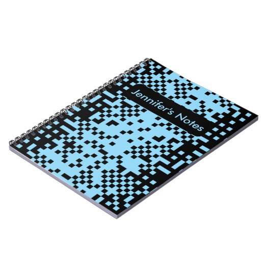 Abstract Pixel Effect Pattern Notebook ノートブック (左側)
