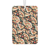 Abstract Pizza Slices On A Black Background カーエアーフレッシュナー (裏面)