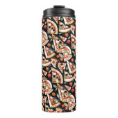 Abstract Pizza Slices On A Black Background タンブラー (正面)