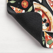 Abstract Pizza Slices On A Black Background マウスパッド (コーナー)
