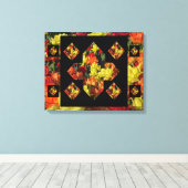 Abstract Plus Sign Carnation Canvas Art (20 X 16) キャンバスプリント (インサイチュ (ウッドフロア))