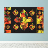 Abstract Plus Sign Carnation Canvas Art (60 X 40) キャンバスプリント (インサイチュ (ウッドフロア))