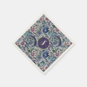 Abstract Poinsettia Winter Wild スタンダードカクテルナプキン (角)