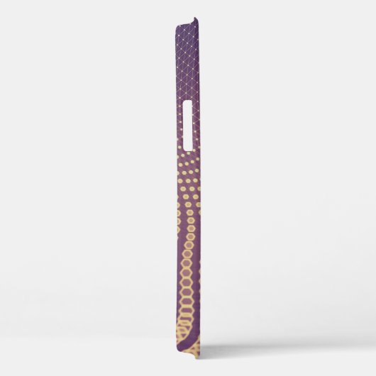 Abstract polygonal space low poly dark background  Case-Mate iPhoneケース (裏面 / 右)