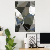 Abstract Polygons 214 ポスター (ホームオフィス)