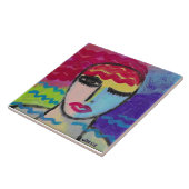 Abstract Portrait of a Red Head タイル (側面)